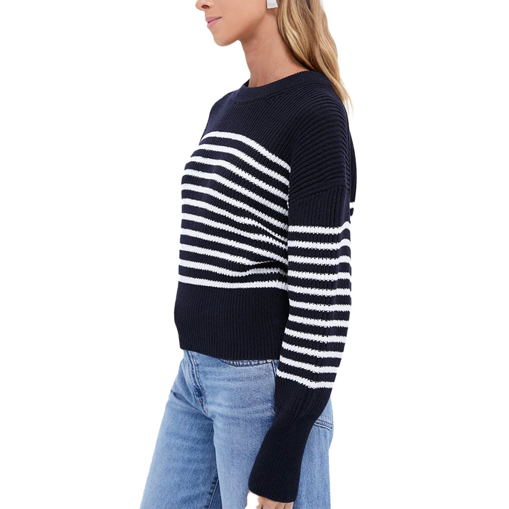 Custom Striped Chic Women Sweater - PG7253