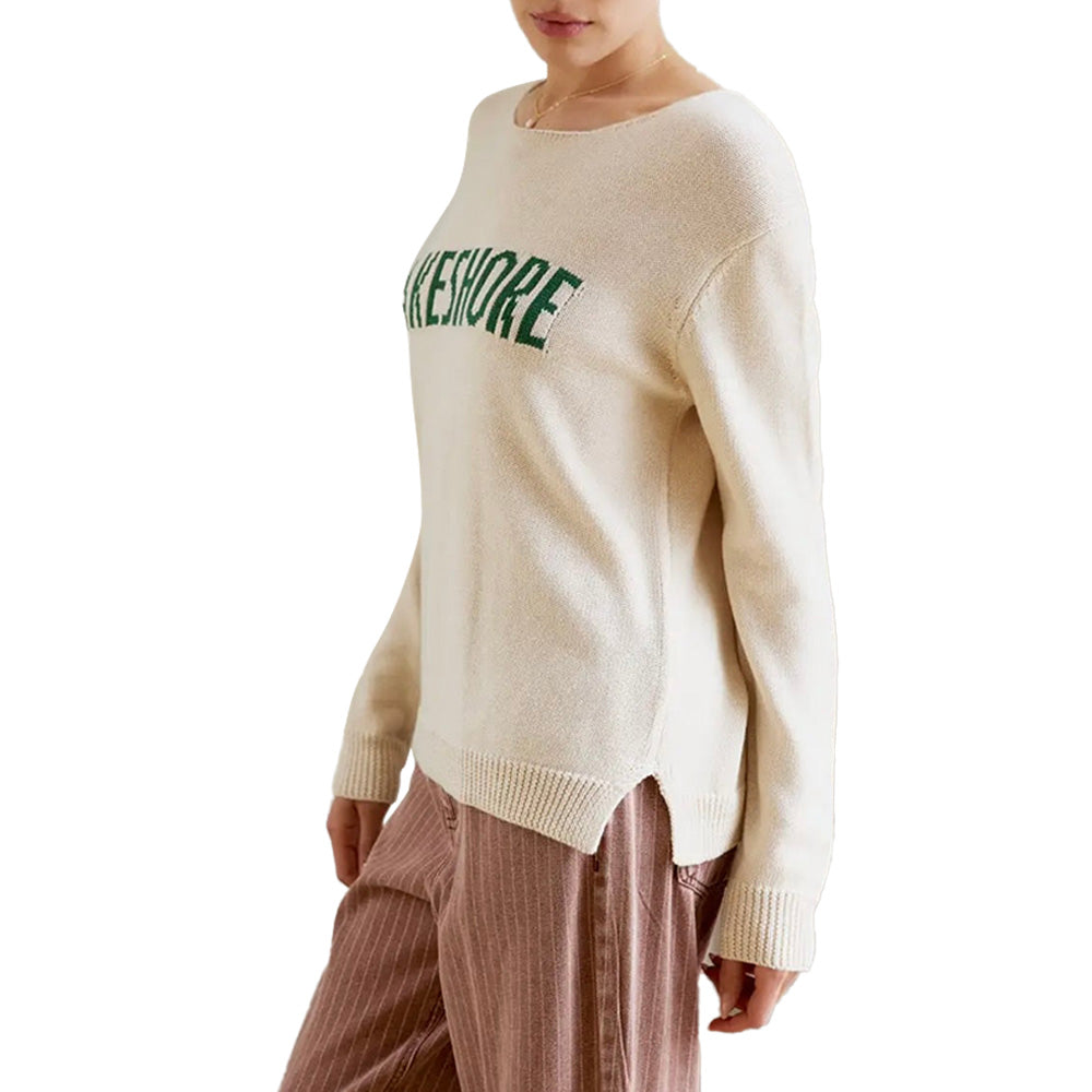 Custom Intarsia Logo Women Sweater - PG8096