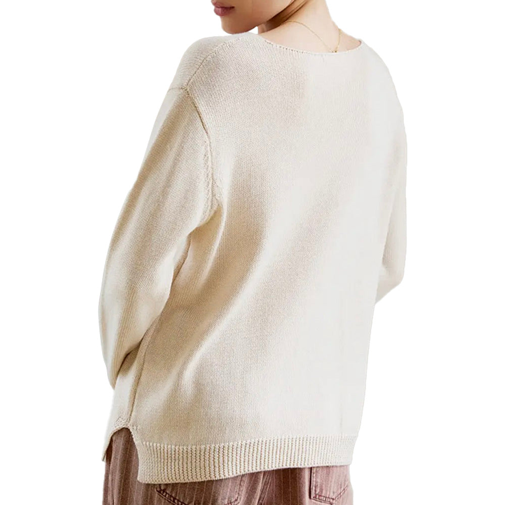 Custom Intarsia Logo Women Sweater - PG8096