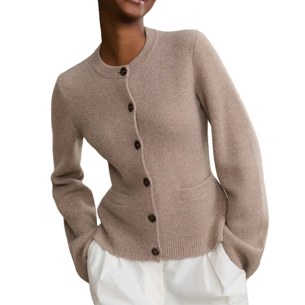 Custom Preppy Solid Color Women Cardigan - PG8023