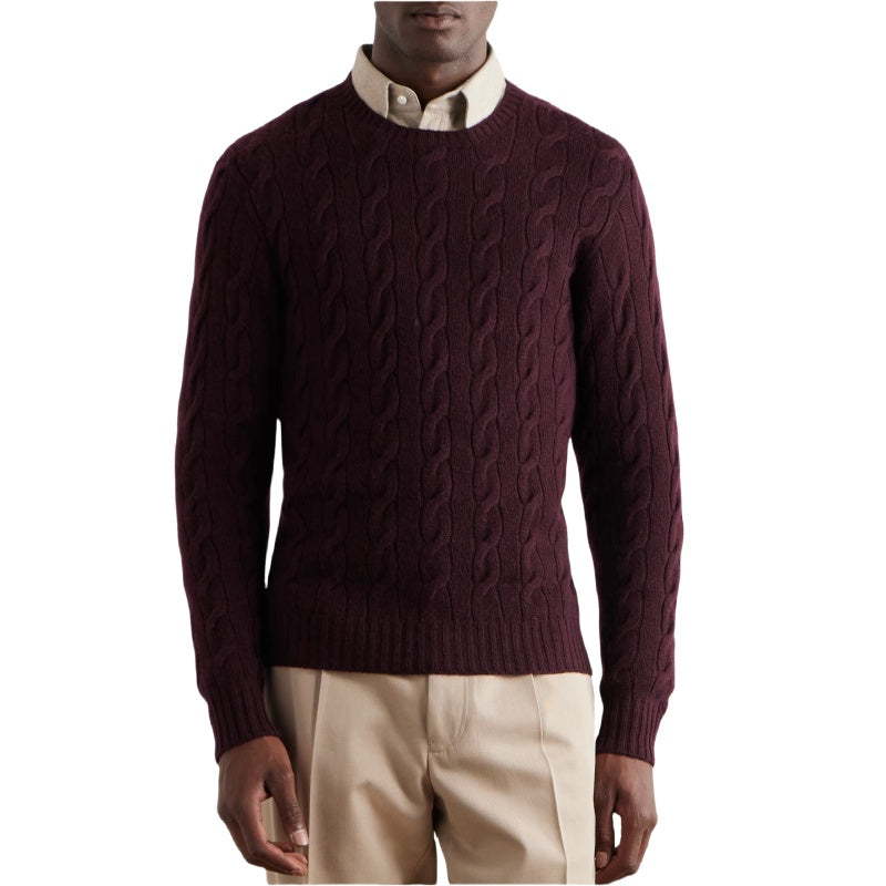 Custom 100%Cotton Cable Men Sweater - PG5821