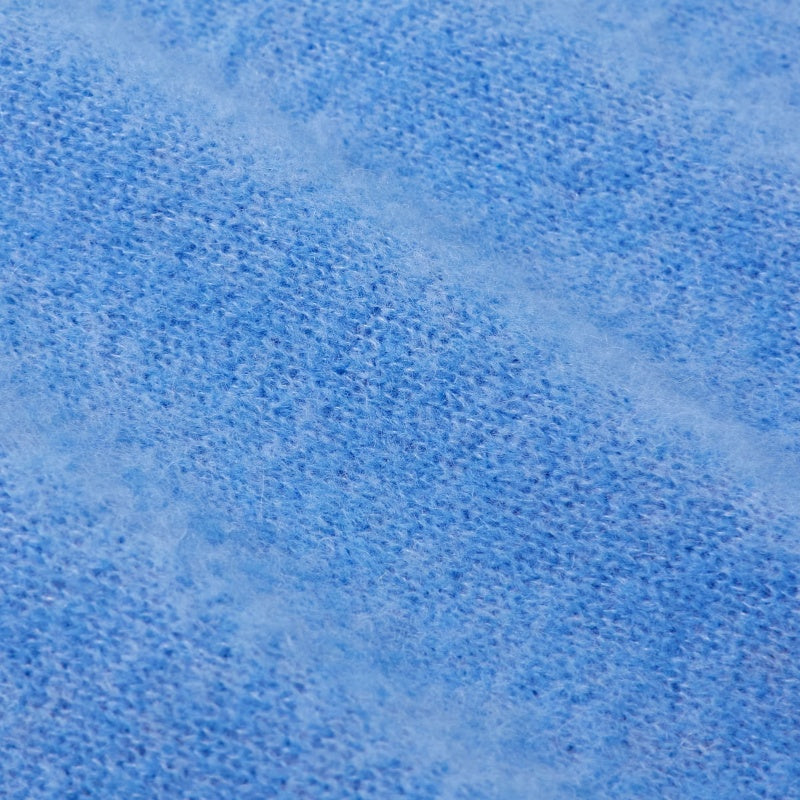 Custom Mohair Wool Blend Men Knit Sweater-PG4017