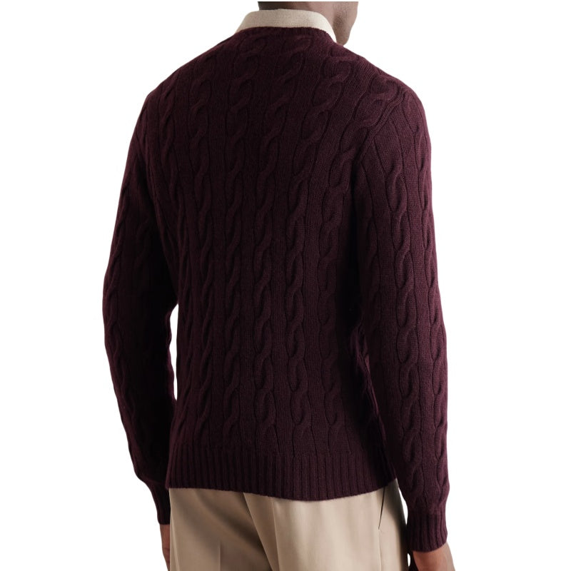 Custom 100%Cotton Cable Men Sweater - PG5821