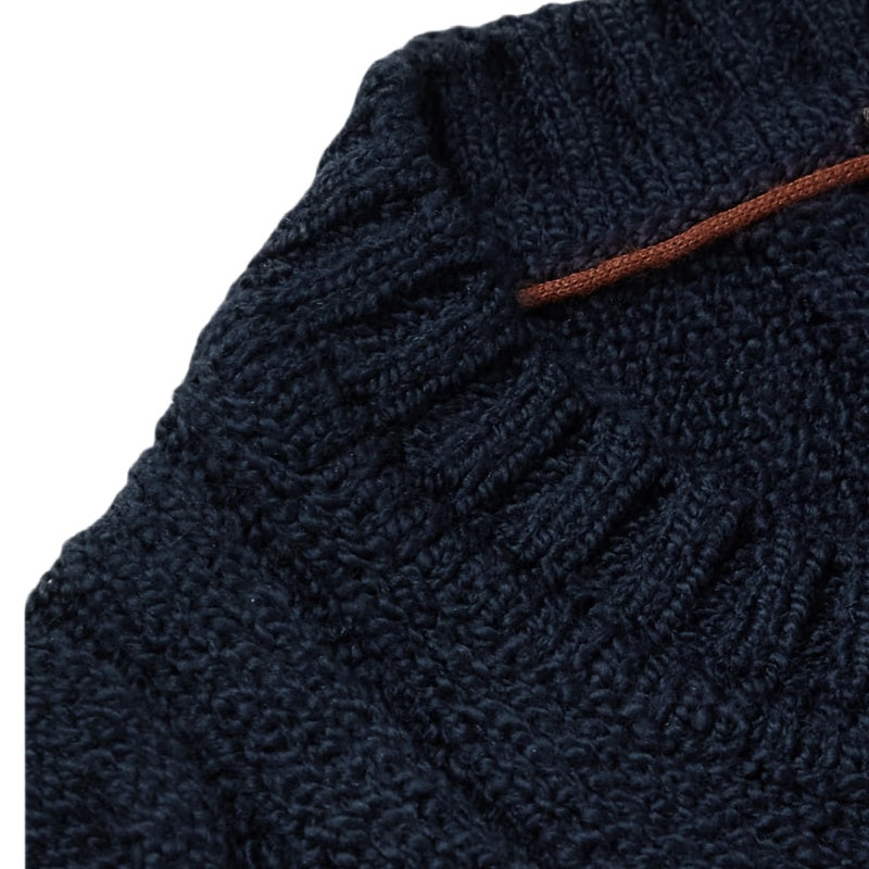 Custom Ribbed Cable 100%Cotton Men Sweater - PG5831