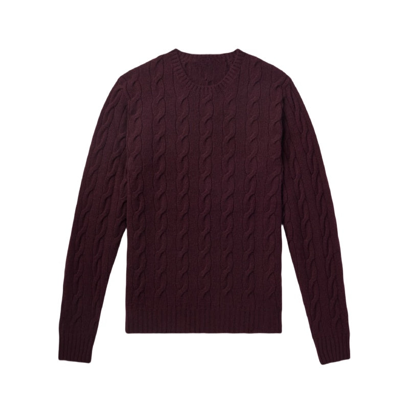 Custom 100%Cotton Cable Men Sweater - PG5821