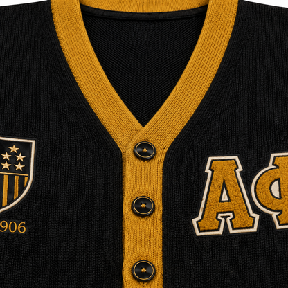 V-neck placket and black button construction detail