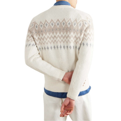 Custom 100% Cotton Jacquard Men's Crew Neck Sweater | OEM/ODM Available