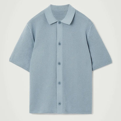 Custom Short Sleeve Polo Collar Plaid Men's Knitwear - OEM/ODM Wholesale