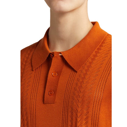 Custom Short Sleeve Woolen Blend Knit Polo - Men's OEM/ODM Knitwear