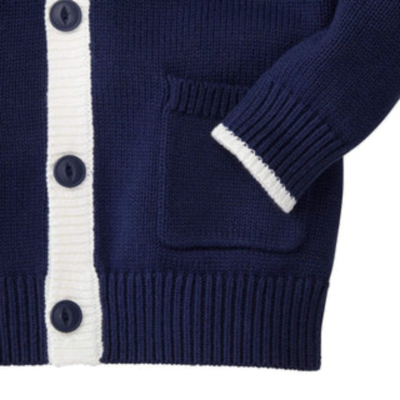 Custom Greek Varsity Cardigan - 100% Cotton, OEM/ODM Manufacturer