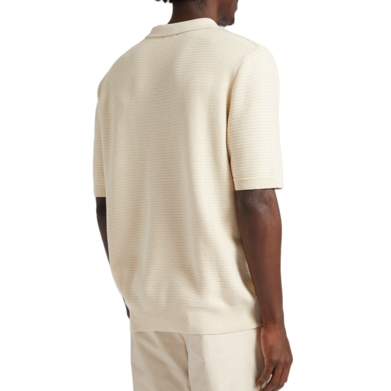 Men's Custom Plain Knit Short Sleeve Polo Shirt