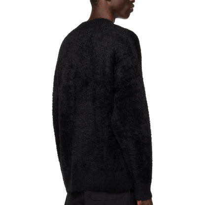 Men's Custom Cashmere Sweater with Star Design - Crew Neck Long Sleeve