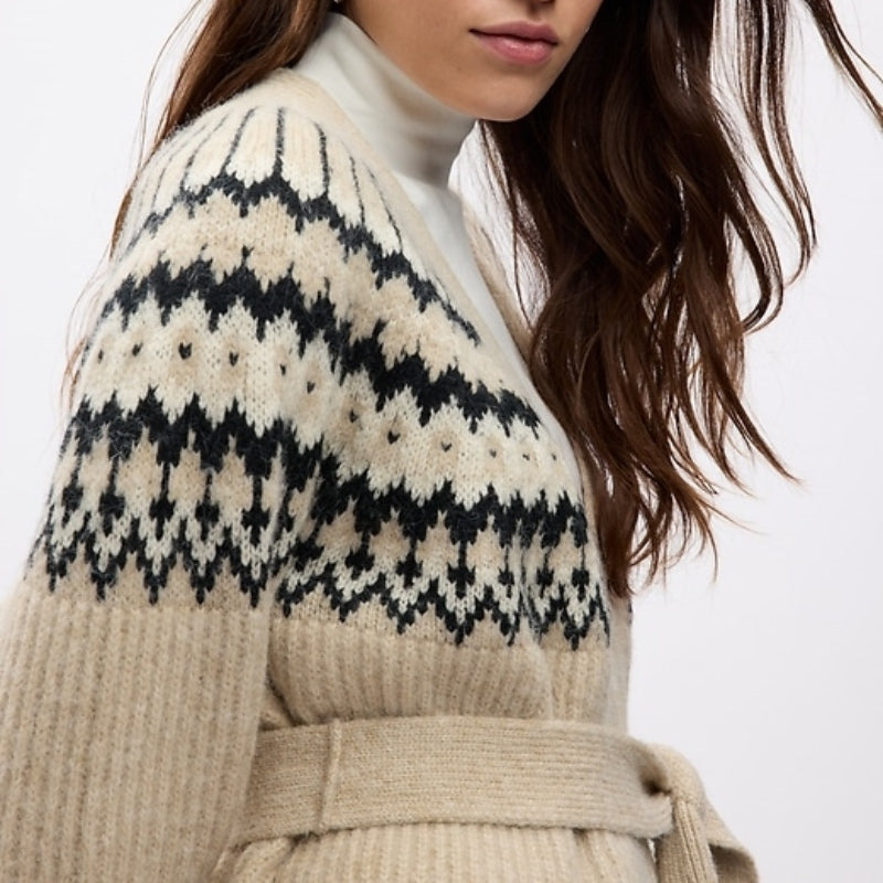 Custom 100% Cotton V-neck Long Sleeve Cardigan Women’s Knitted Sweater