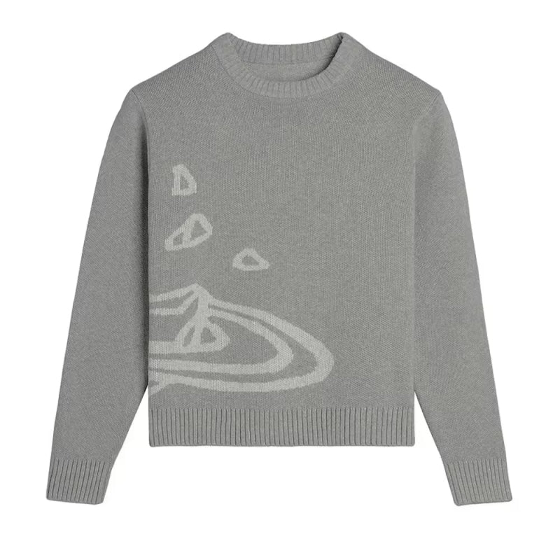 Custom Jacquard 100%Cotton Men Sweater - PG4018