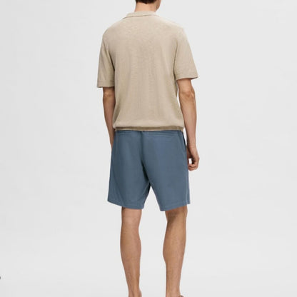 Men's Custom Plain Short Sleeve Knit Polo Shirt