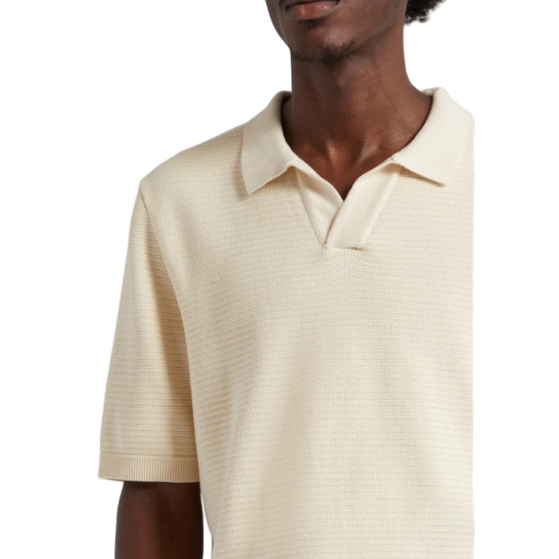 Men's Custom Plain Knit Short Sleeve Polo Shirt