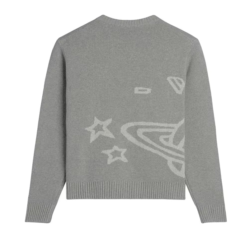 Custom Jacquard 100%Cotton Men Sweater - PG4018