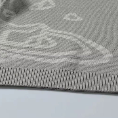 Custom Jacquard 100%Cotton Men Sweater - PG4018