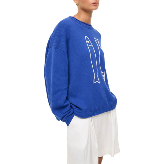 Custom Cotton Women Knit Sweater - PG7213