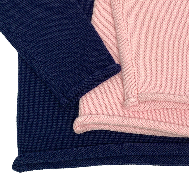 Custom Rollneck Kid's Button Design Sweater - PG042904