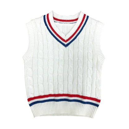 Custom Cable Kid's Knit Vest - PG042915