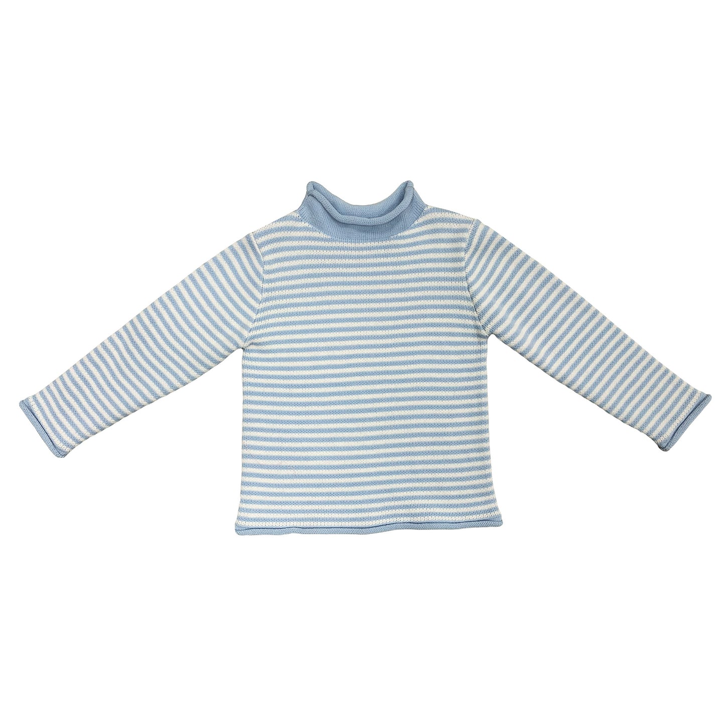 Custom Striped Rollneck Kid's Sweater - PG042906