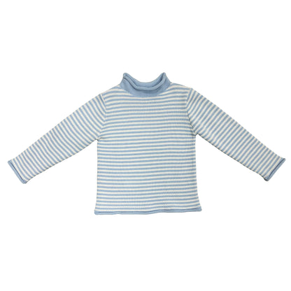 Custom Striped Rollneck Kid's Sweater - PG042906
