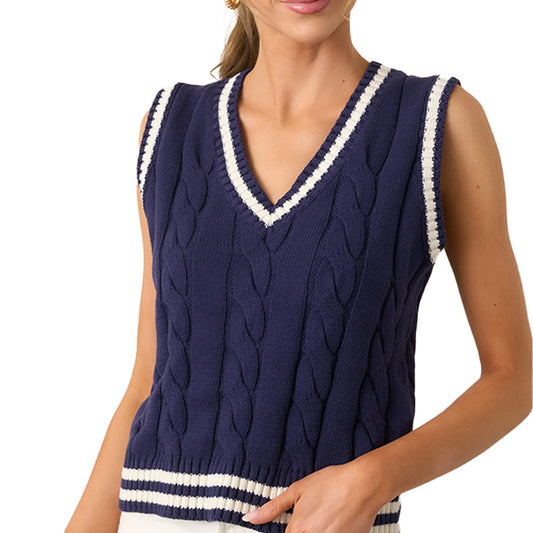 Custom Preppy Women Vest Sweater - PG5295