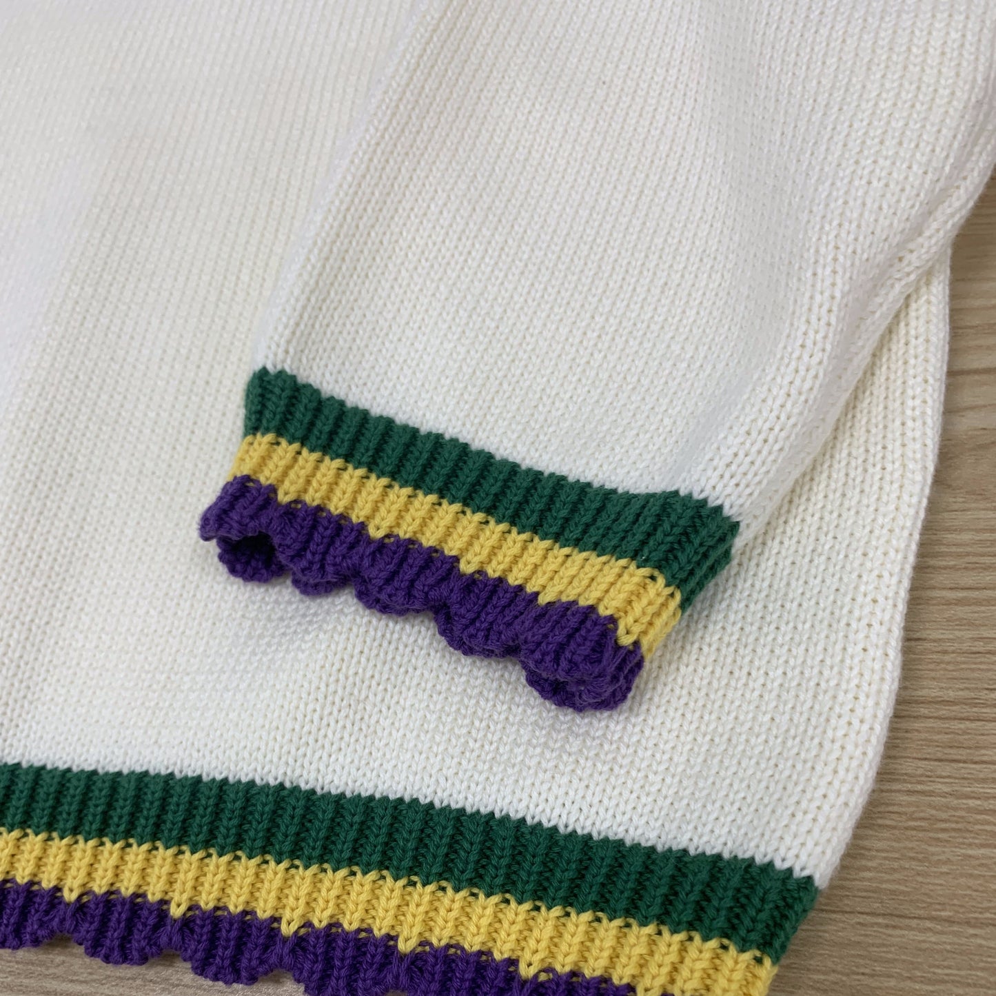 Custom Color Trim Crewneck Kid‘s Sweater - PG042905