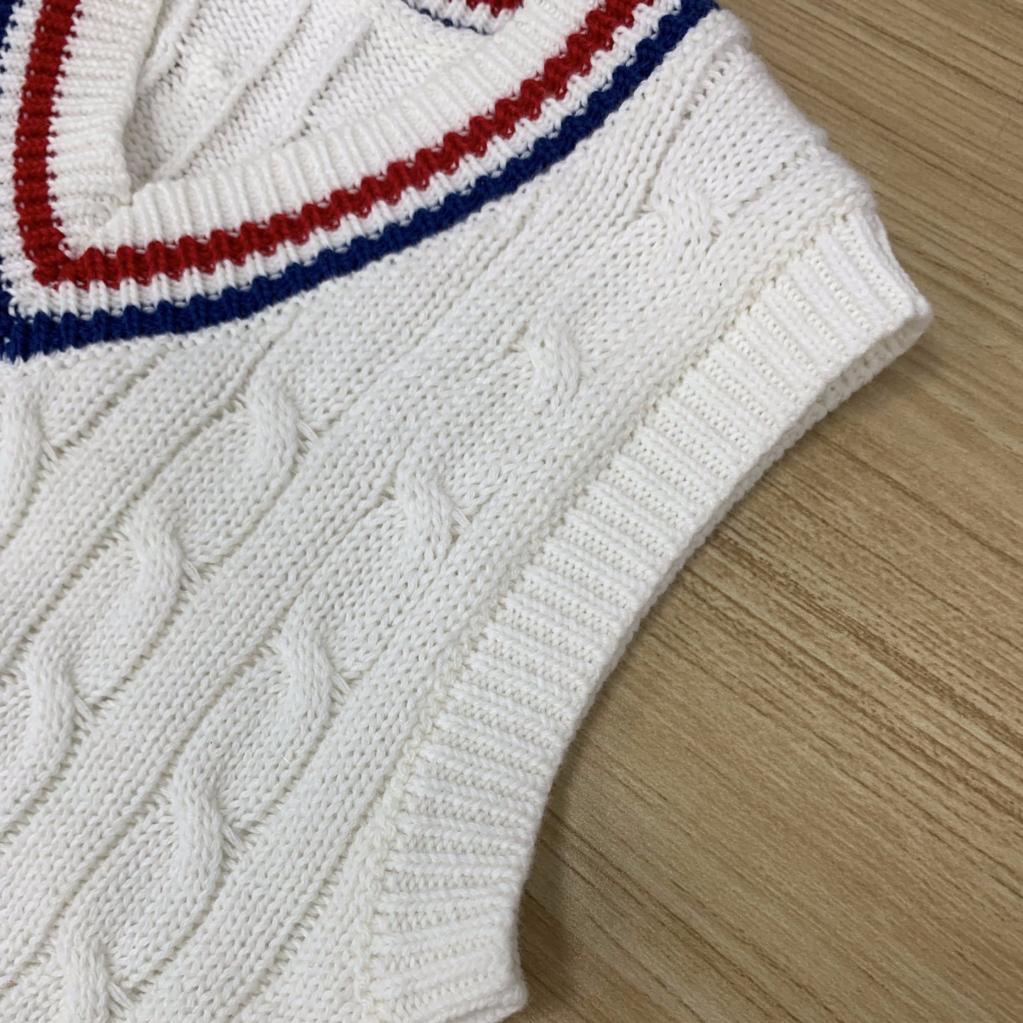 Custom Cable Kid's Knit Vest - PG042915