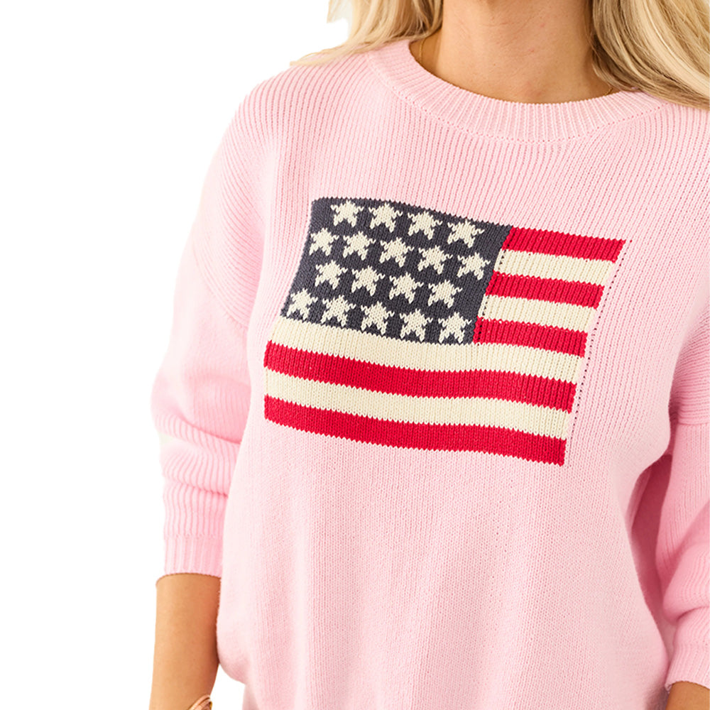 Custom Jacquard Logo Woman Sweater - PG7245