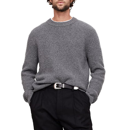 Custom Waffle - Knit Crew Neck Men Sweater - PG7283