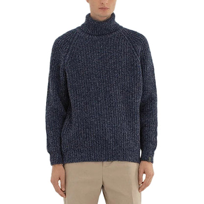 Custom Ribbed Turtleneck Knit Men Sweater - PG7281