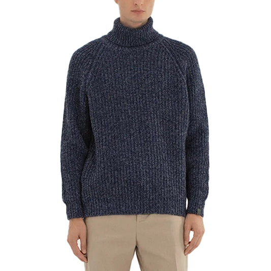 Custom Ribbed Turtleneck Knit Men Sweater - PG7281