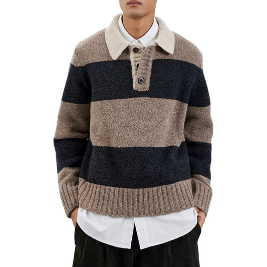 Custom Wool Blend Preppy Men Sweater - PG8281