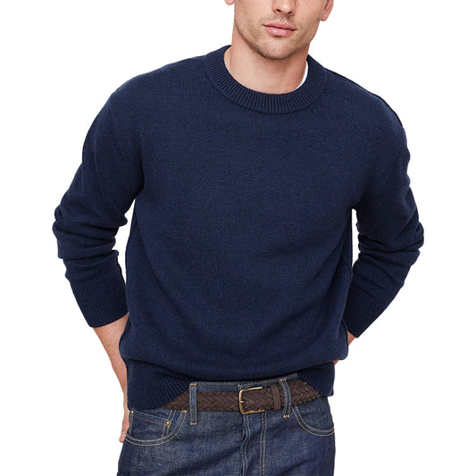 Custom Solid Color Crew Neck Men Sweater - PG7263