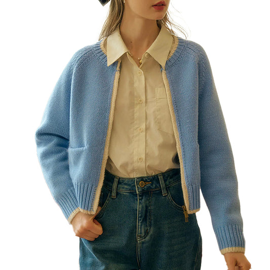 Custom Soft Wool Women Cardigan - PG7294