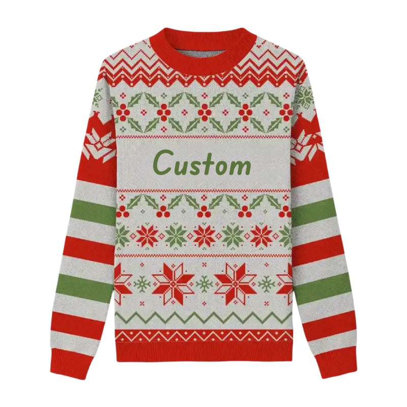 Wholesale Custom Org. Knit Christmas Sweaters Papa-C2