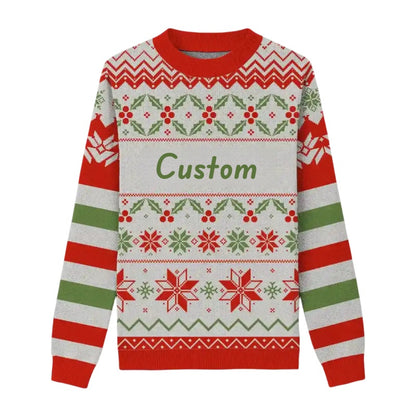 Wholesale Custom Org. Knit Christmas Sweaters Papa-C2