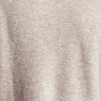 Close-up of the wool blend fabric used in the custom knit cardigan, highlighting the texture and material quality.