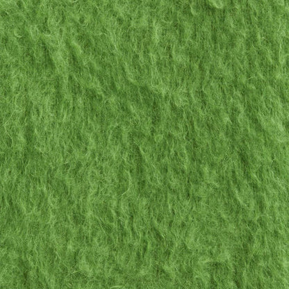 Close-up of the green acrylic mohair knit texture.