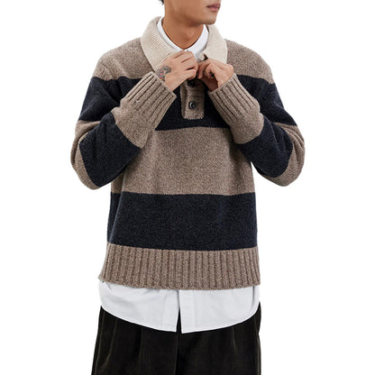 Custom Wool Blend Preppy Men Sweater - PG8281