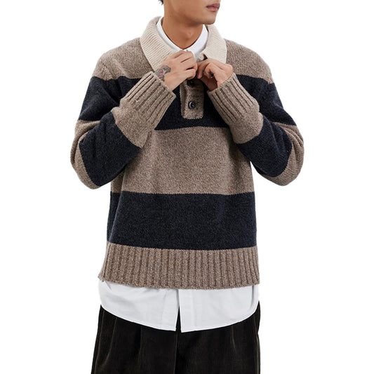 Custom Wool Blend Preppy Men Sweater - PG8281