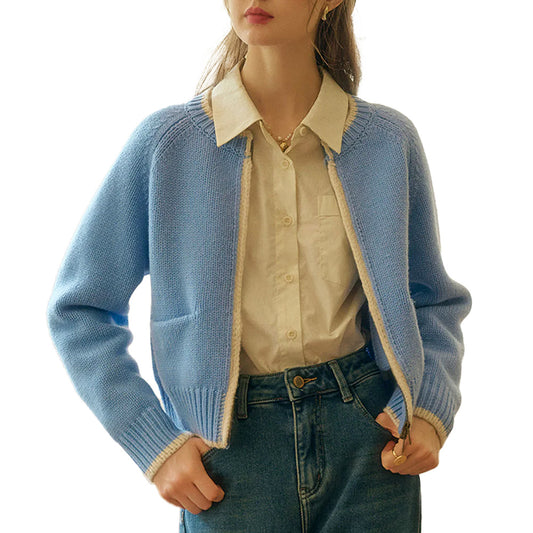 Custom Soft Wool Women Cardigan - PG7294