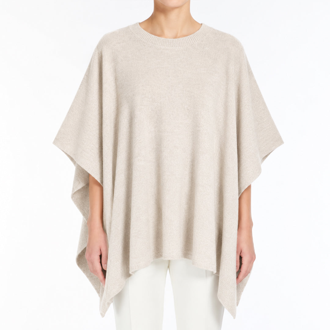 Custom Women's Cape-Sleeve Draped Knit Pullover - PG10263