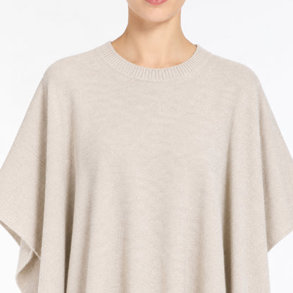 Custom Women's Cape-Sleeve Draped Knit Pullover - PG10263