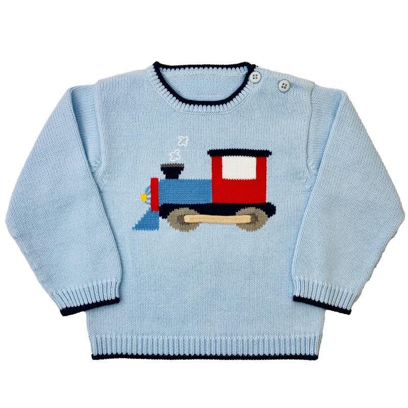 Wholesale Custom Baby Knitwear Button 7GG Chunky Kids Unisex Sweater 100%Organic Cotton