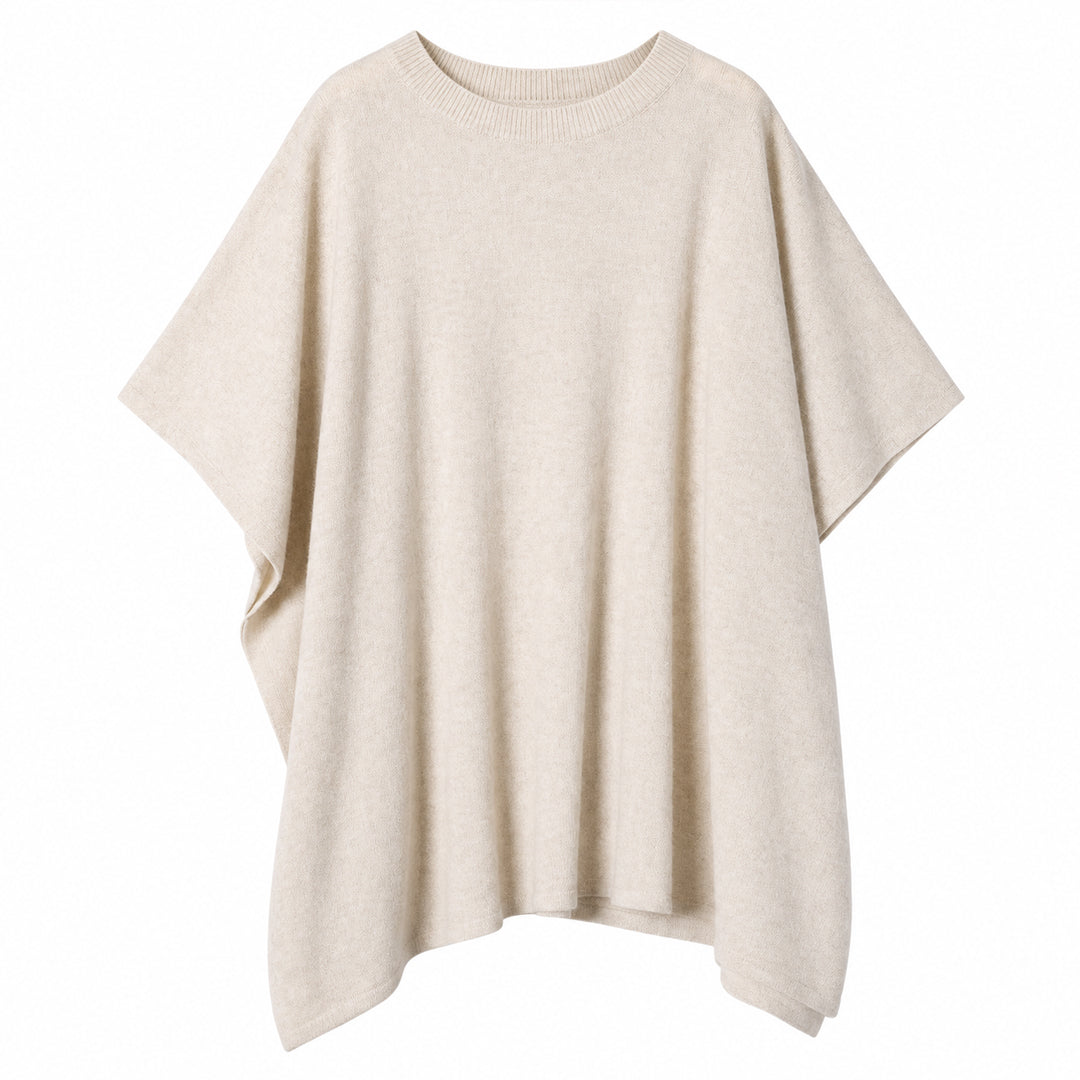 Custom Women's Cape-Sleeve Draped Knit Pullover - PG10263