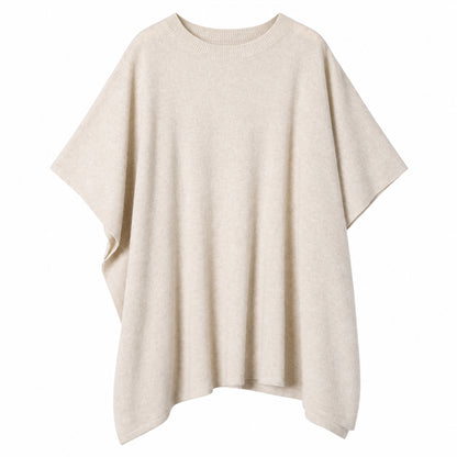 Custom Women's Cape-Sleeve Draped Knit Pullover - PG10263