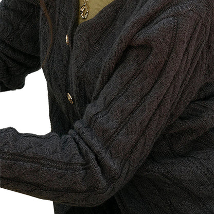 Custom V-Neck Women Cardigan - PG7295